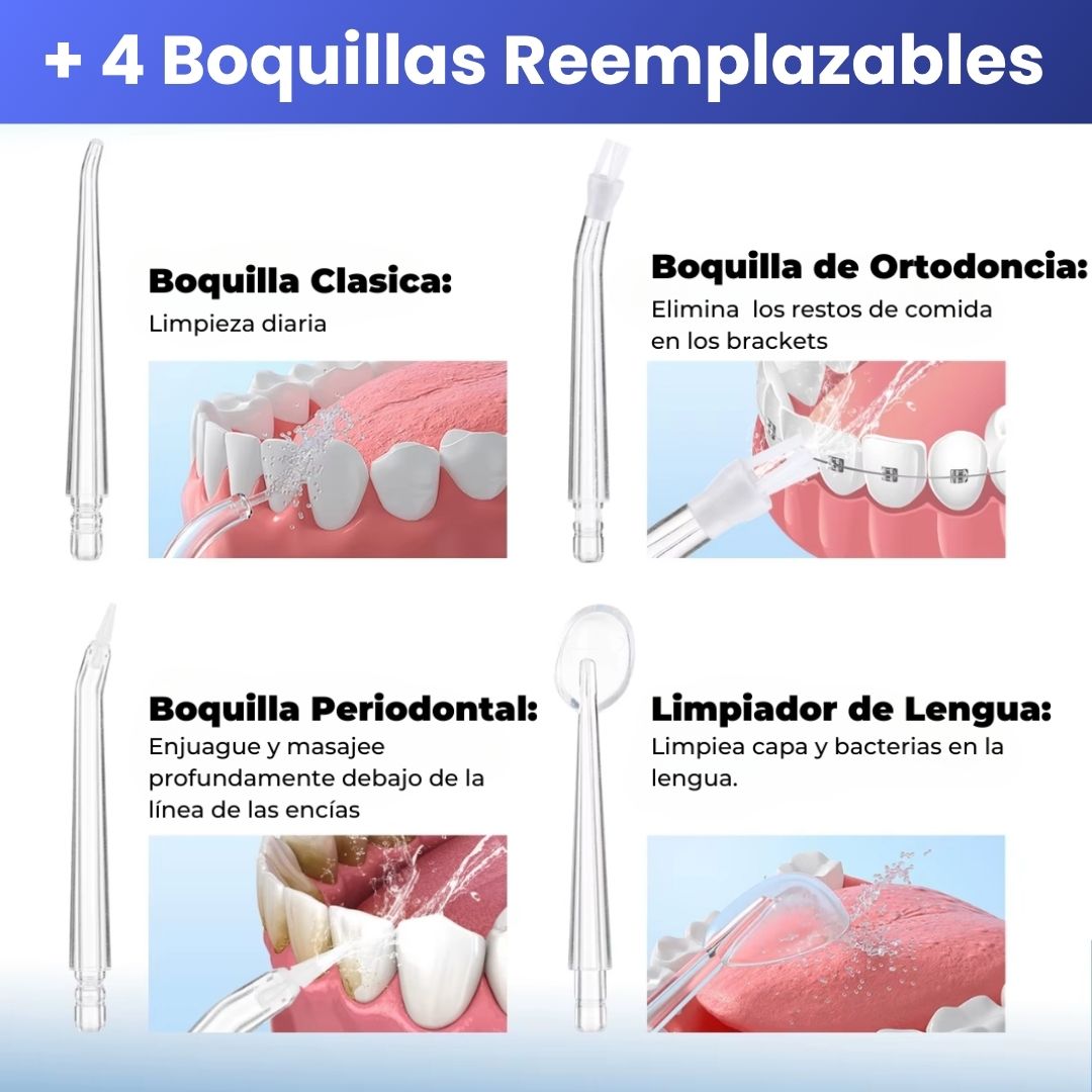 IRRIGADOR ORAL PLUS + KIT DE BOQUILLAS